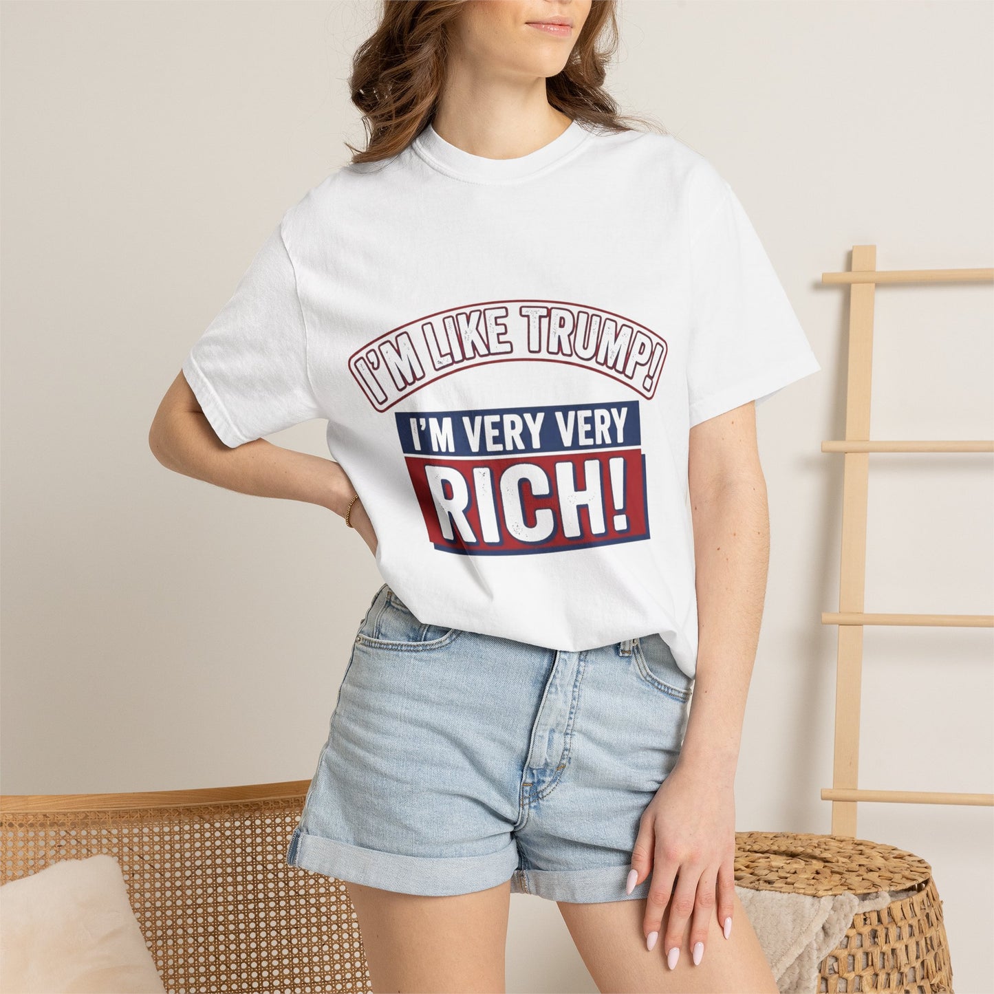T-Shirt — "I'm Like Trump! I'm Very Very Rich!" Graphic Tee