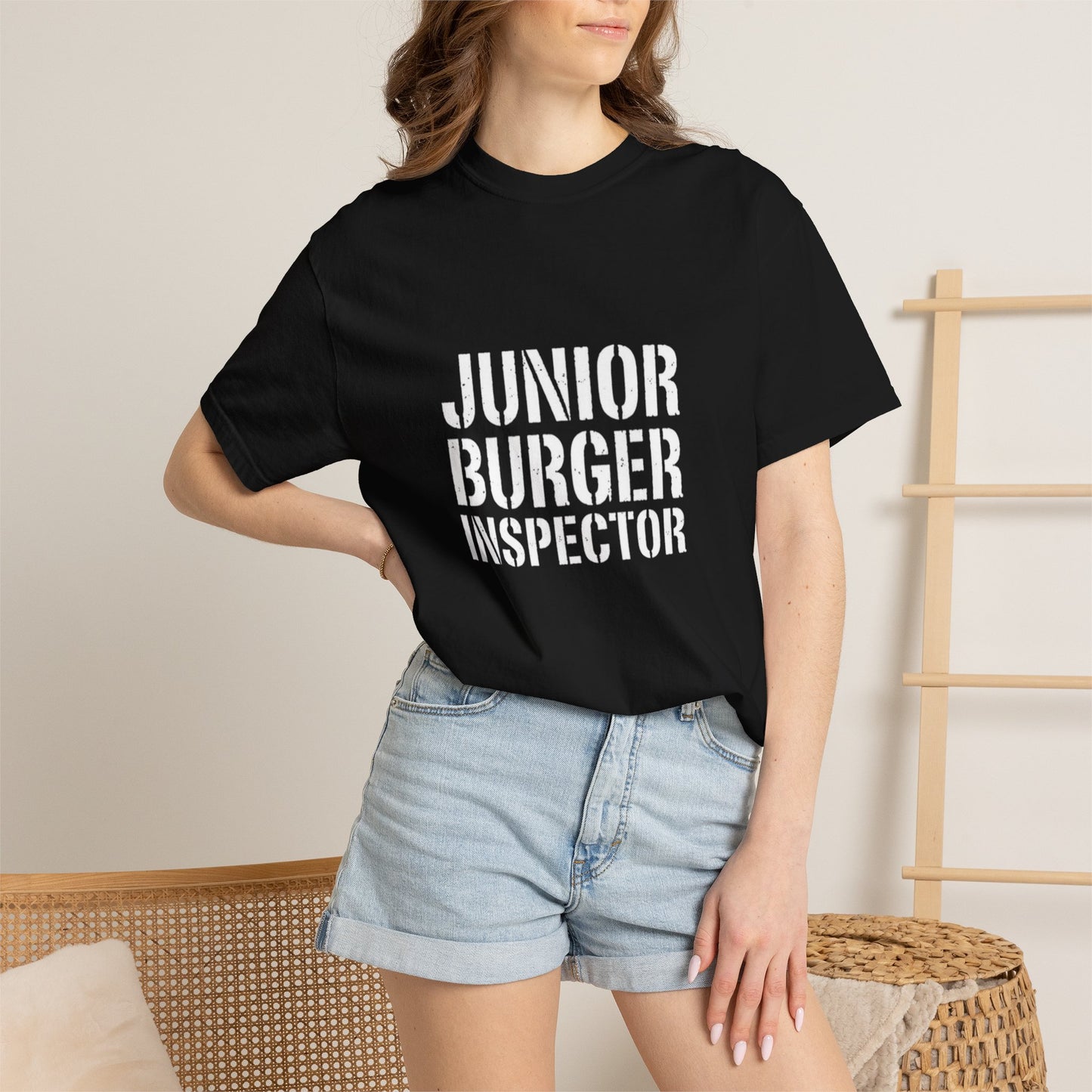 Junior Burger Inspector T-Shirt — Funny Kids Foodie Tee