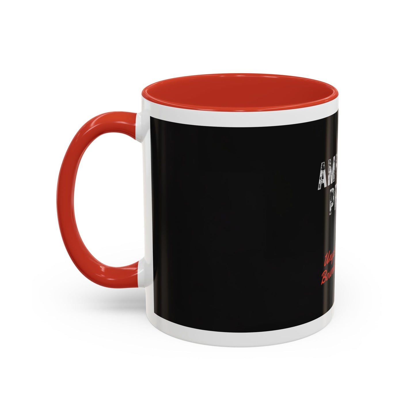 American Proud Coffee Mug — 'Unyielding Spirit, Boundless Freedom' Patriotic Accent Mug (11/15 oz)