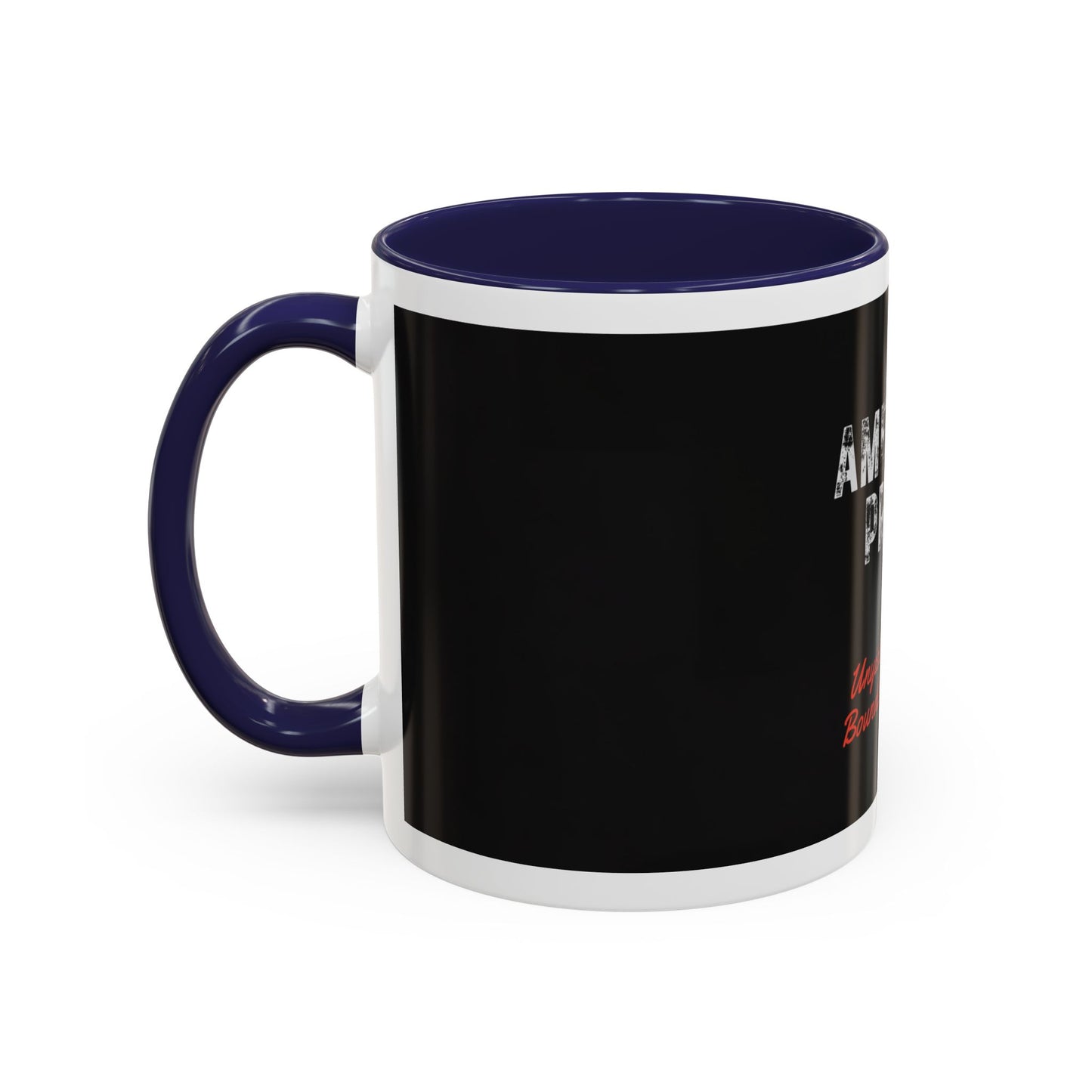 American Proud Coffee Mug — 'Unyielding Spirit, Boundless Freedom' Patriotic Accent Mug (11/15 oz)