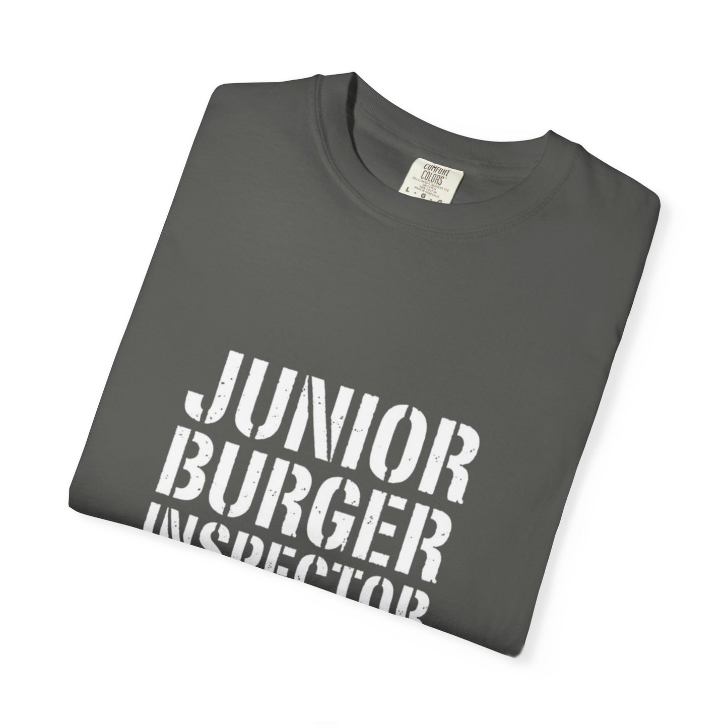 Junior Burger Inspector T-Shirt — Funny Kids Foodie Tee