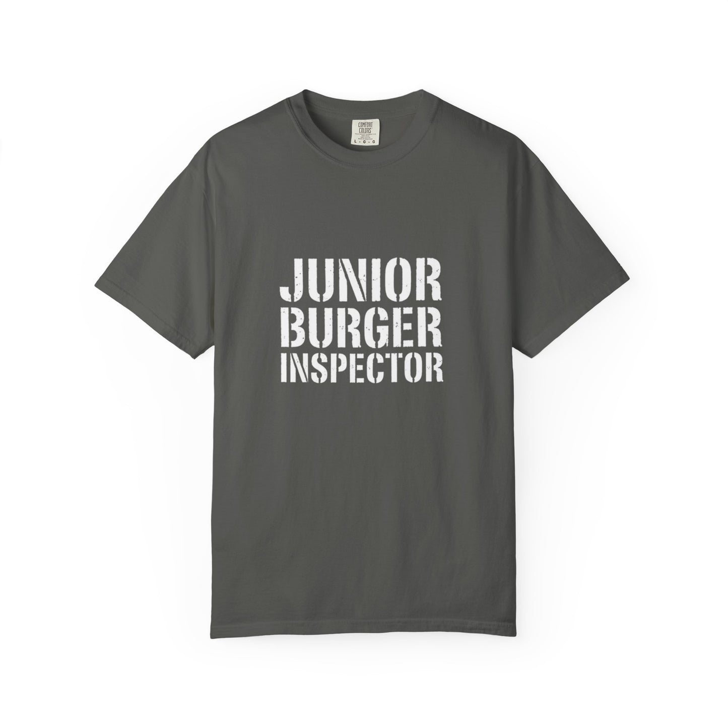 Junior Burger Inspector T-Shirt — Funny Kids Foodie Tee