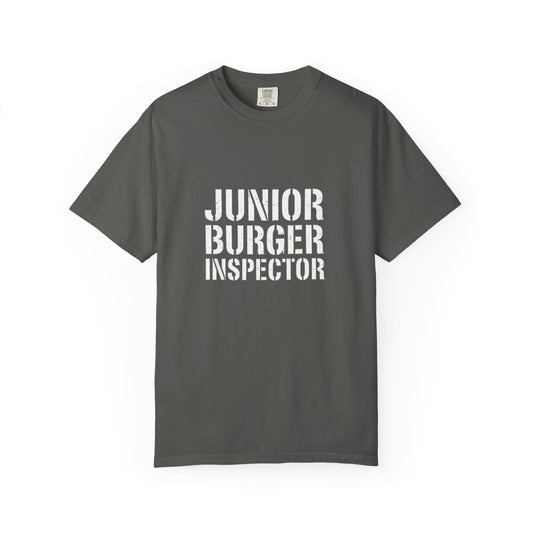 Junior Burger Inspector T-Shirt — Funny Kids Foodie Tee