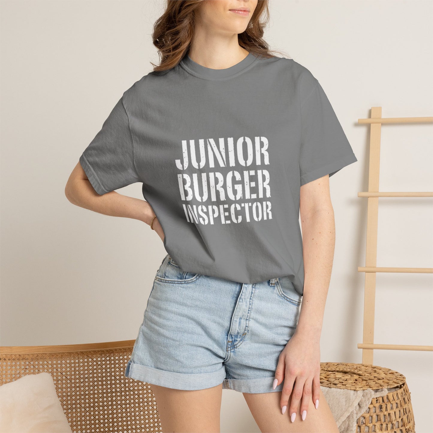 Junior Burger Inspector T-Shirt — Funny Kids Foodie Tee