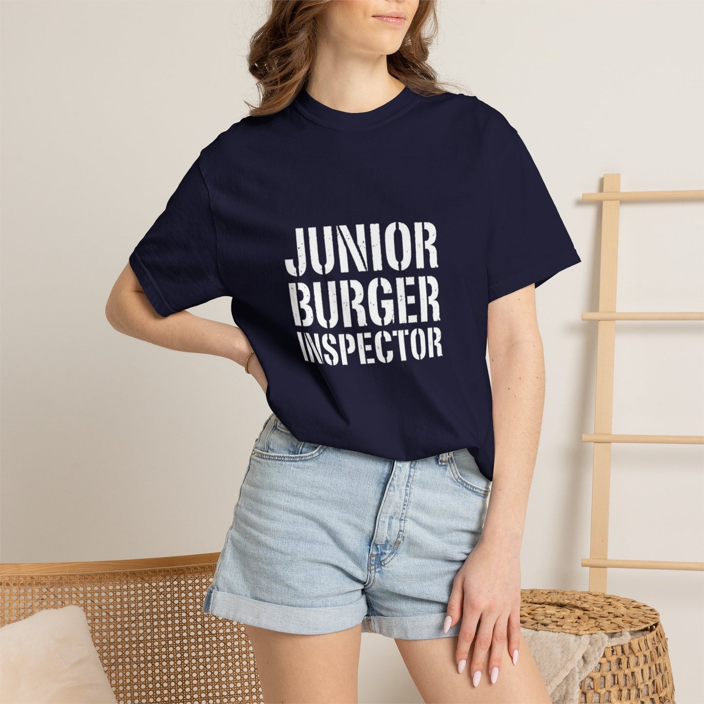 Junior Burger Inspector T-Shirt — Funny Kids Foodie Tee