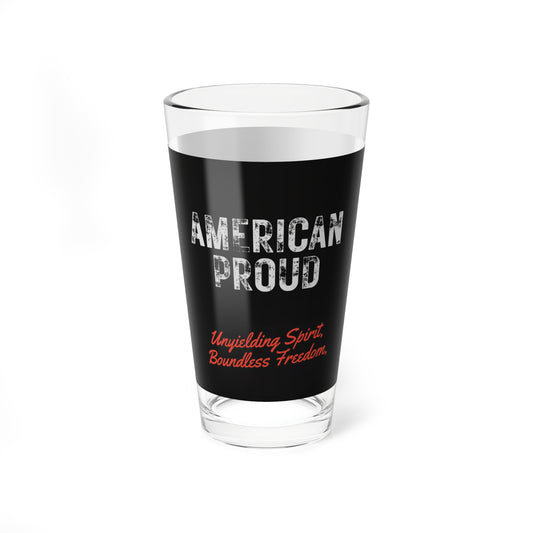 Mixing Glass — "American Proud" 16oz Patriotic Bar Glass