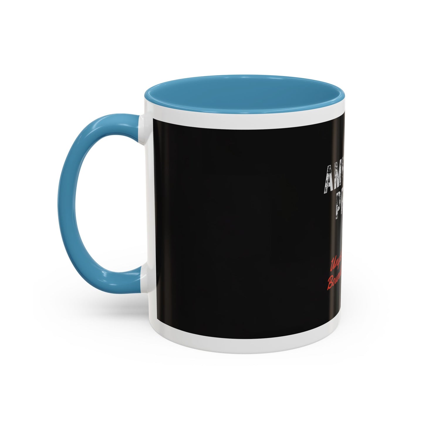 American Proud Coffee Mug — 'Unyielding Spirit, Boundless Freedom' Patriotic Accent Mug (11/15 oz)