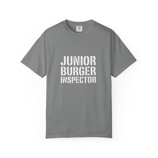 Junior Burger Inspector T-Shirt — Funny Kids Foodie Tee
