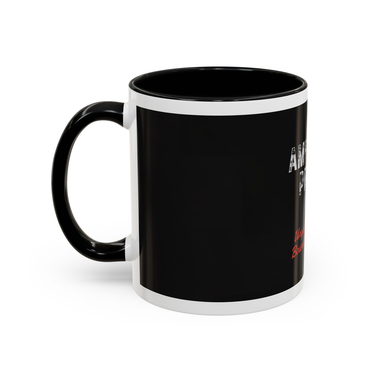 American Proud Coffee Mug — 'Unyielding Spirit, Boundless Freedom' Patriotic Accent Mug (11/15 oz)