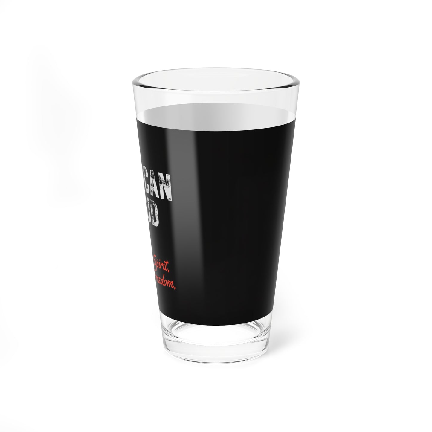Mixing Glass — "American Proud" 16oz Patriotic Bar Glass